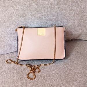 Ted Baker tan and black two zippers bag